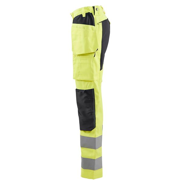 Blaklader 7163 Womens High Vis Yellow Stretch Trousers