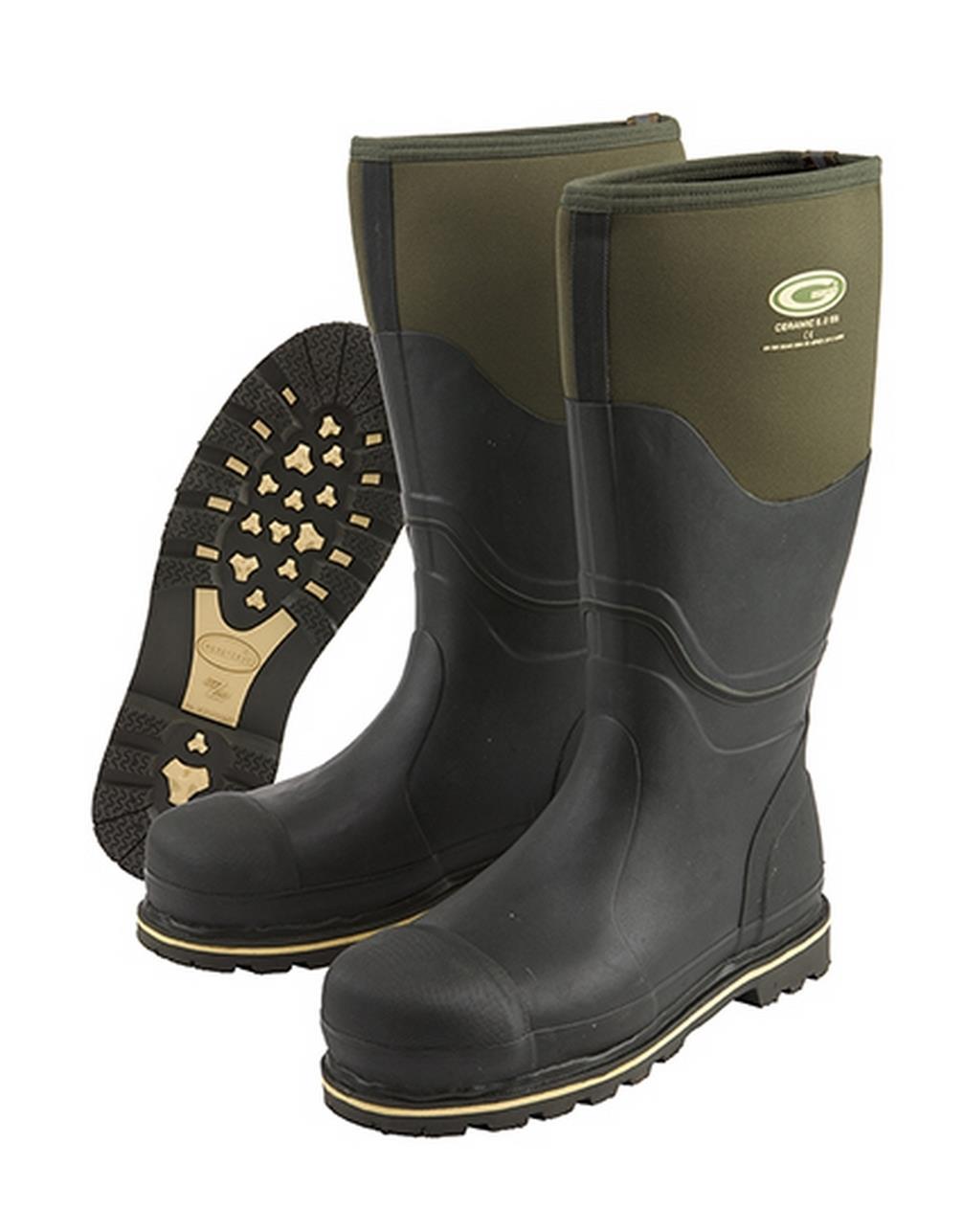 AMBLERS AS1009 GREEN/BLACK SAFETY WELLIES SIZE 11 