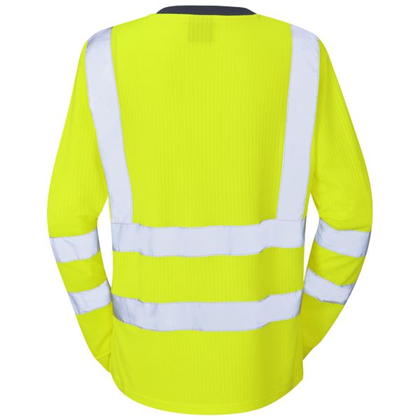 Leo TL05 Lydford Long Sleeve High Vis Womens T-shirt