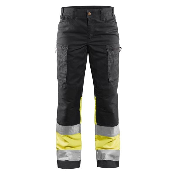 Blaklader 7161 Womens High Vis Yellow Stretch Trouser