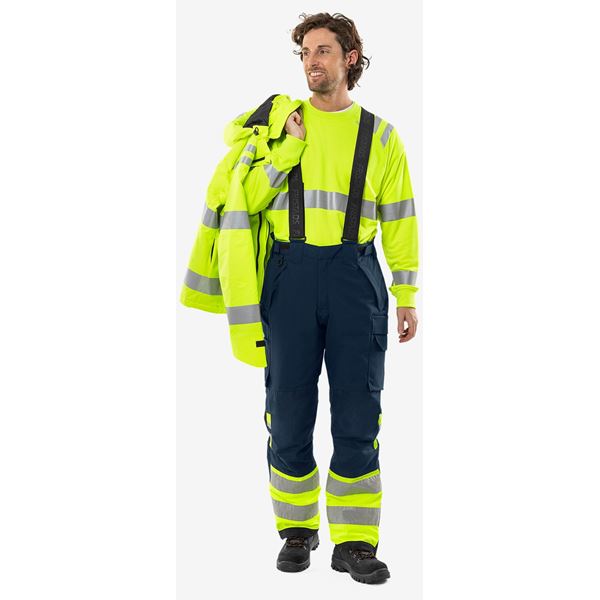 Fristads 2681 High vis Green Stretch Winter Trousers