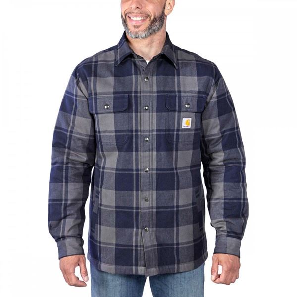 Carhartt Sherpa Lined Flannel Shirt Jacket