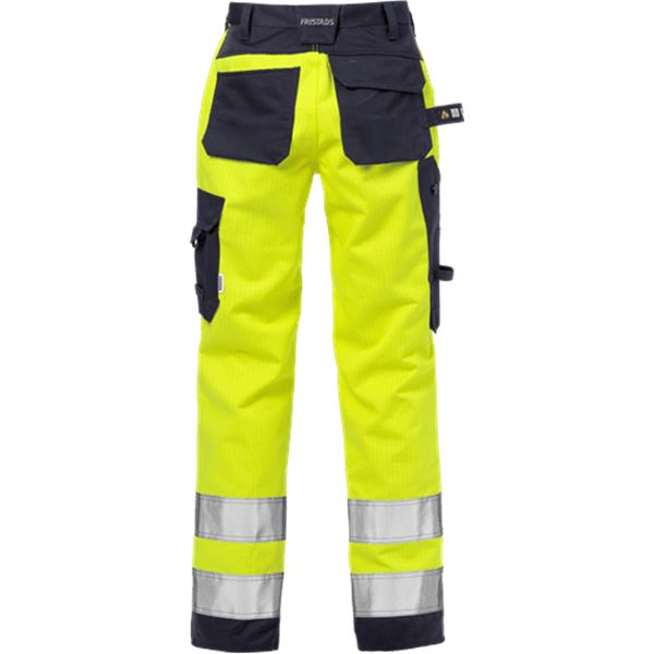 Fristads 2589 Womens High Vis Yellow FR Work Trousers