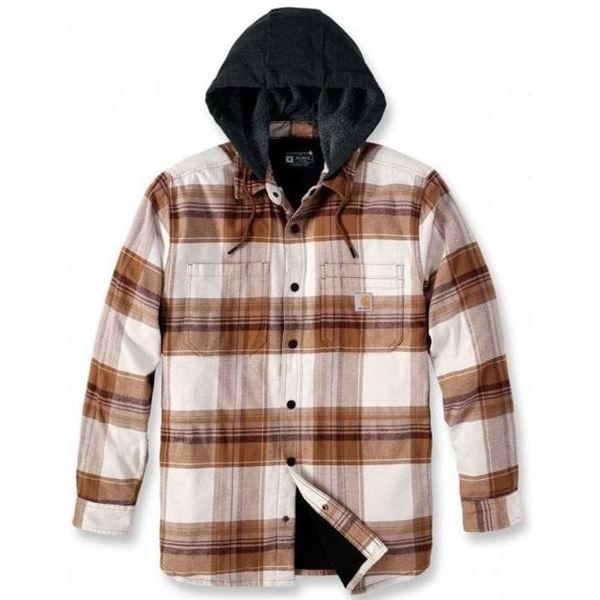 Carhartt Sherpa Lined Hooded Relaxed Fit Shirt Jacket