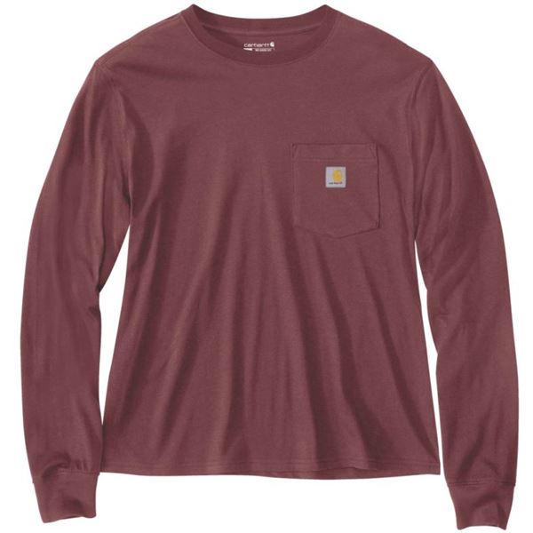 Carhartt Womens Loose Fit Long Sleeve Pocket T-shirt