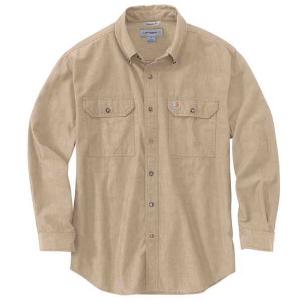 Carhartt Men's Long Sleeve Loose Fit Chambray Shirt