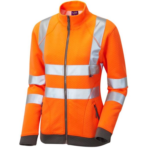 Leo Hollicombe Womens Zipped High Vis Sweatshirt SSL03