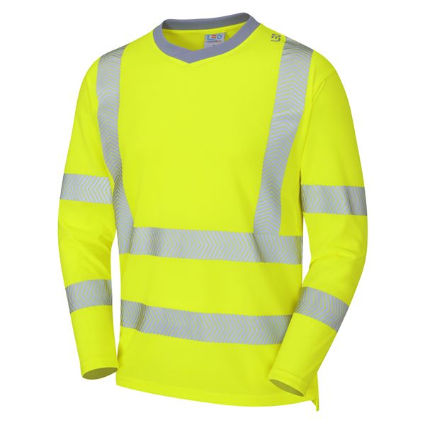 Leo T08 Capstone Coolviz High Vis Long Sleeve T-shirt