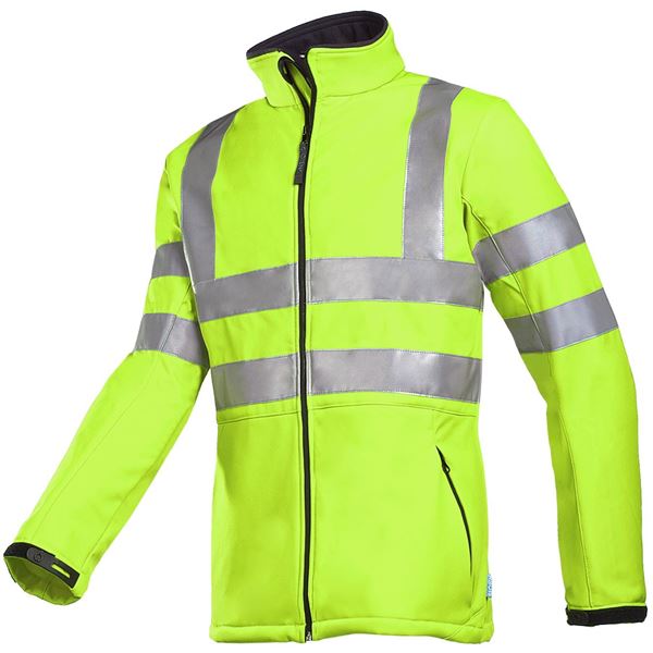 Sioen Genova 9833 High Vis Yellow Softshell Jacket
