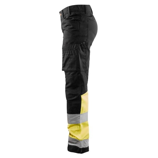 Blaklader 7161 Womens High Vis Yellow Stretch Trouser