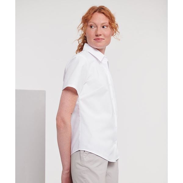 Russell 933F short sleeve Oxford blouse
