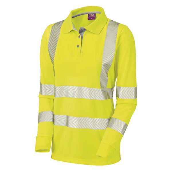 Leo PL08 Pollyfield Womens High Vis Polo Shirt