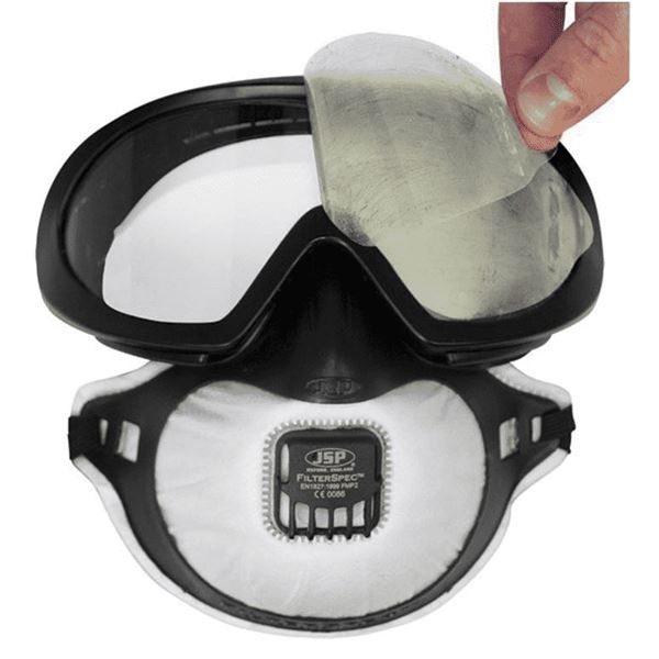 JSP Filterspec Peel off Visor Covers (Pack of 10)