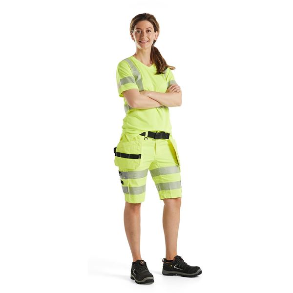Blaklader 7186 Womens High Vis Stretch Shorts