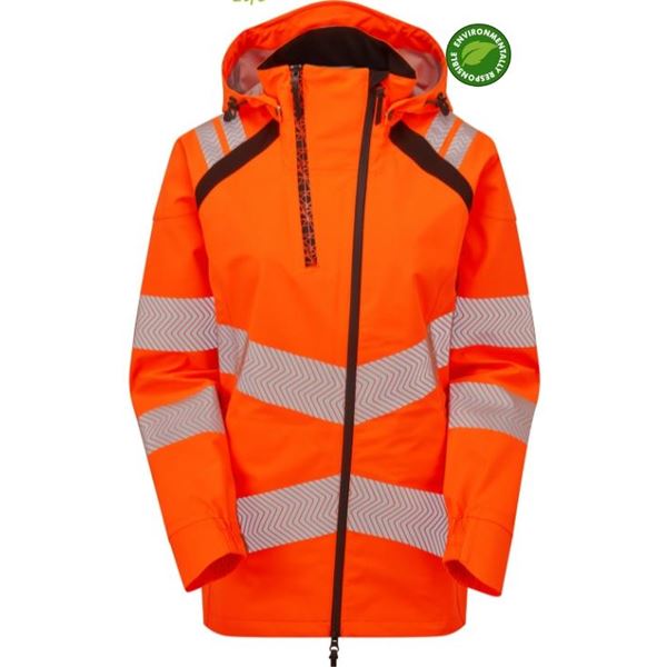 Pulsar Life LFE960 Womens Waterproof High Vis Orange Shell Jacket