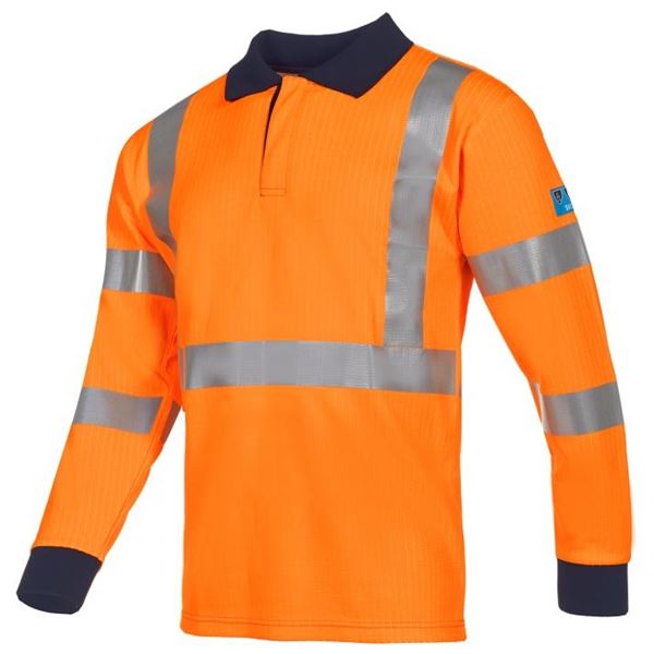 Sioen 554A Lerby High Vis Orange Arc Polo Shirt