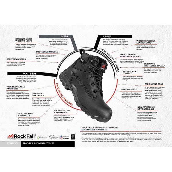 Rock Fall RF3300 Iris Womens Metatarsal Safety Boot