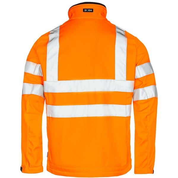 Sioen Genova 9833 High Vis Orange Softshell Jacket