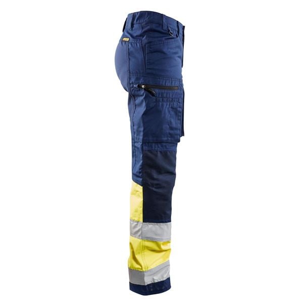 Blaklader 7161 Womens High Vis Yellow Stretch Trouser