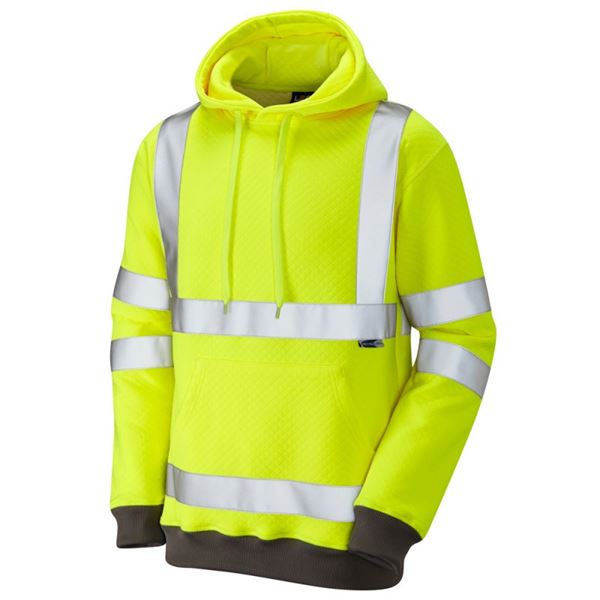 Leo SS04 Goodleigh High Vis Hooded Sweatshirt