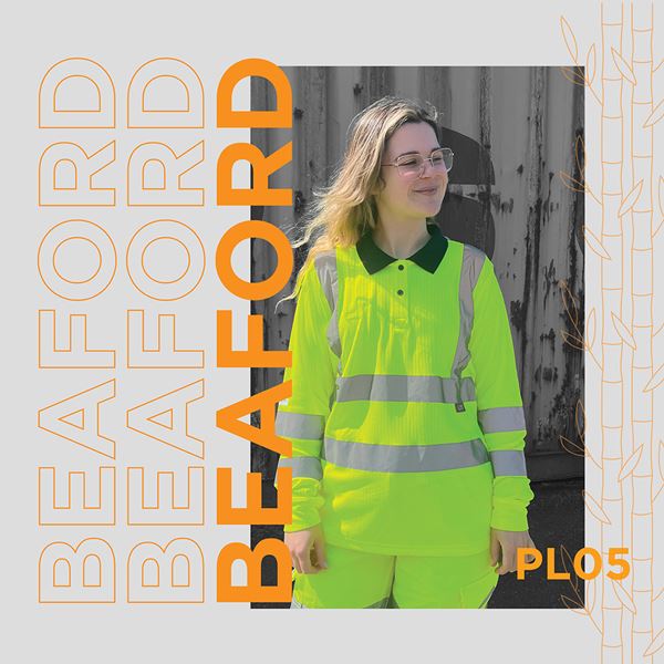 Leo PL05 Beaford Womens EcoVis Long Sleeve Polo Shirt