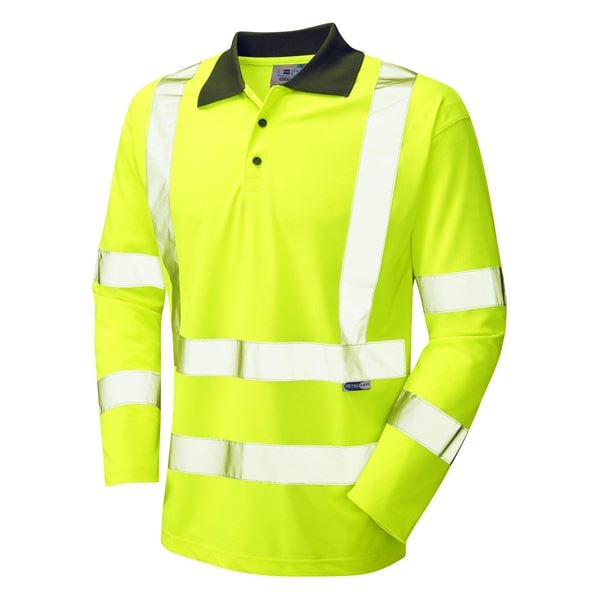 Leo P06 Woolsery High Vis Ecoviz Polo Shirt