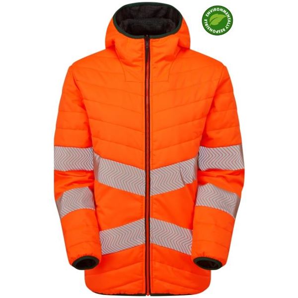 Pulsar Life LFE963 Womens High Vis Orange Reversible Puffa Jacket