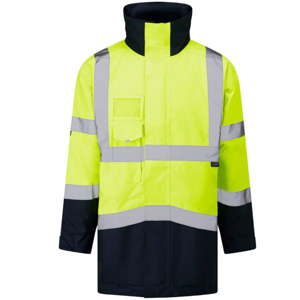Leo A03 Marwood High Vis Yellow Stormcoat
