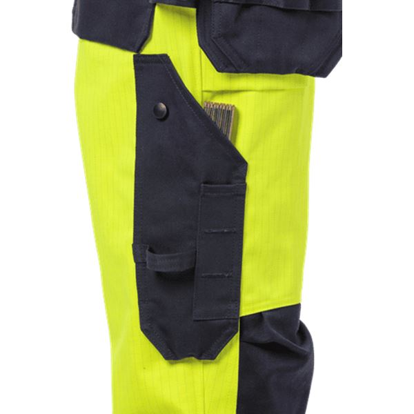 Fristads 2589 Womens High Vis Yellow FR Work Trousers