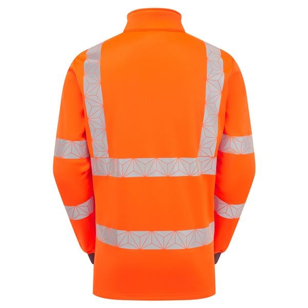 Pulsar RCT805 React Quarter Zip High Vis Orange Sweatshirt 