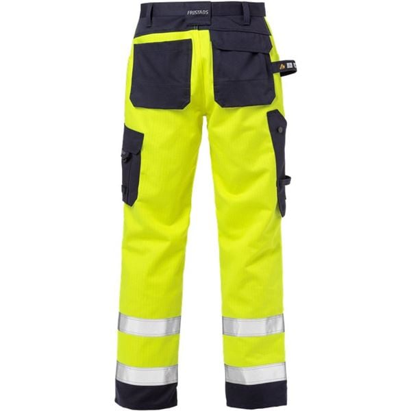 Fristads 2584 High Vis Yellow FR Work Trousers