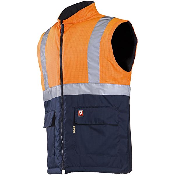 Sioen 1666 Bravone High Vis Orange FR Body-warmer