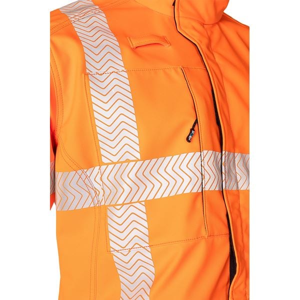 Sioen 7334 Hollum Hi-vis Orange Multi-Norm Softshell