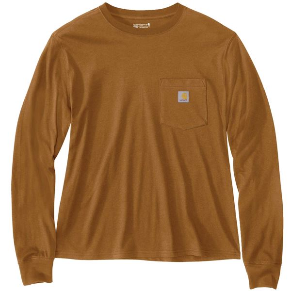 Carhartt Womens Loose Fit Long Sleeve Pocket T-shirt