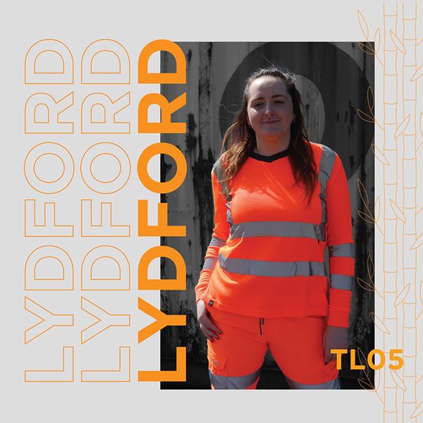 Leo TL05 Lydford Long Sleeve High Vis Womens T-shirt