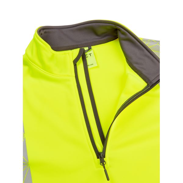 Pulsar RCT804 React Quarter Zip High Vis Yellow Sweatshirt