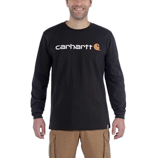 Carhartt Logo Relaxed Fit Long Sleeve T-shirt