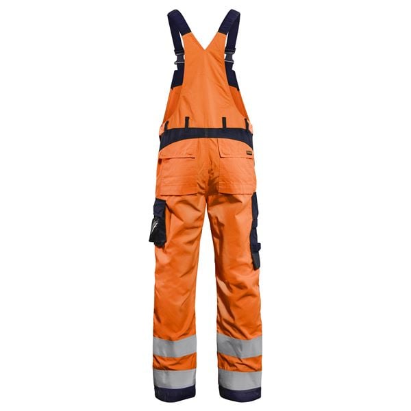 Blaklader 2889 Orange High Vis Multinorm Bib & Brace Overalls