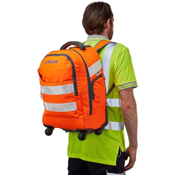 Pulsar PR545 High Vis Orange Trolly Back Pack