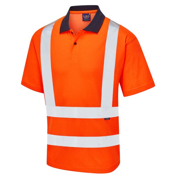 Leo P01 Croyde High Vis Polo Shirt