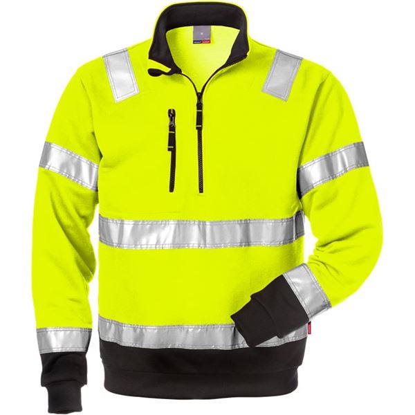 Fristads High Vis Half Zip Sweatshirt 728
