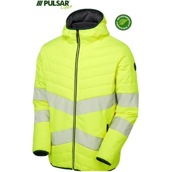 Pulsar Life LFE962 Womens High Vis Yellow Reversible Puffa Jacket