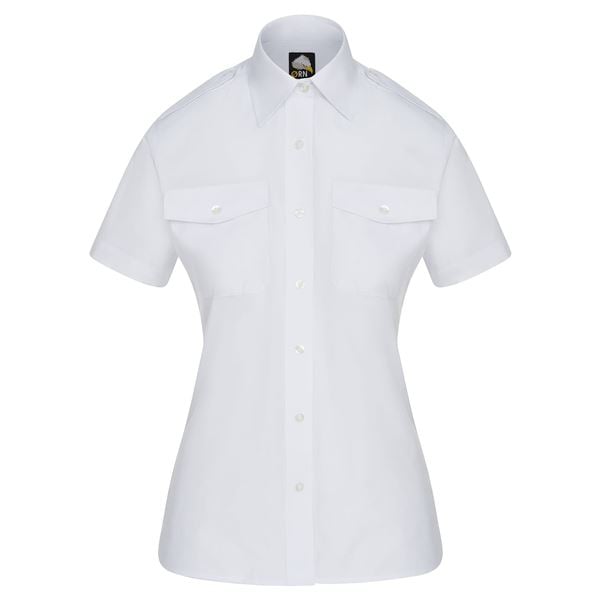 Orn Womens Classic Short Sleeve Pilot Blouse
