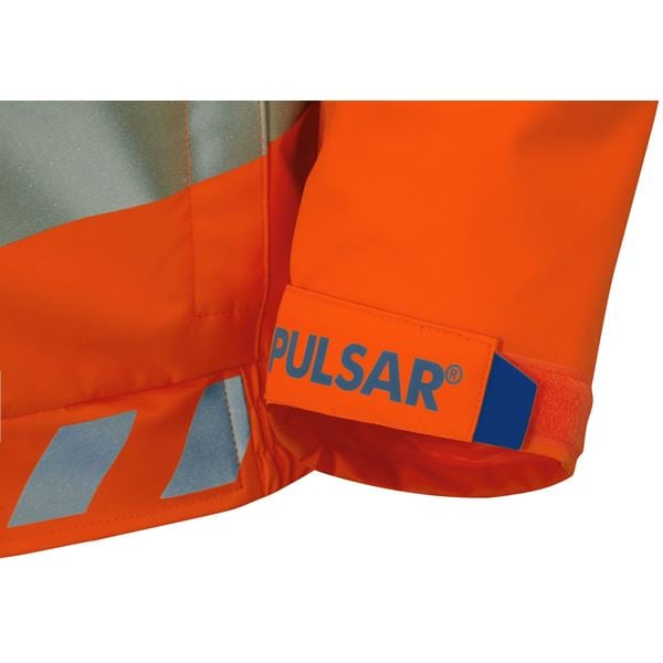 Pulsar EVO253 High Vis Orange Bomber Jacket With Hood