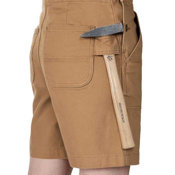 Carhartt Womens Stretch Canvas Short Bib and Brace Overall Relaxed Fit