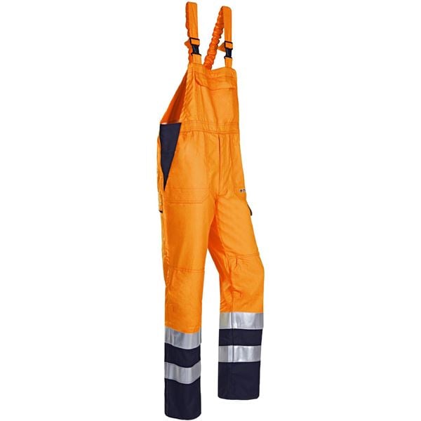 Sioen 024 Viana High Vis Orange Arc Bib & Brace Overalls
