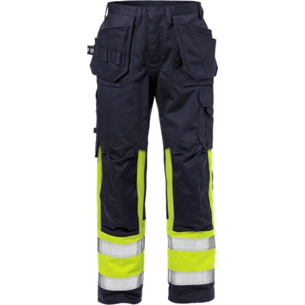 Fristads 2586 High Vis Yellow FR Work Trousers
