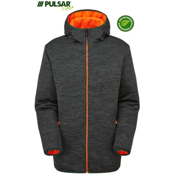 Pulsar Life LFE963 Womens High Vis Orange Reversible Puffa Jacket