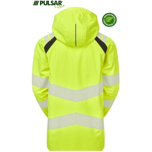 Pulsar Life LFE959 Womens Waterproof High Vis Yellow Shell Jacket