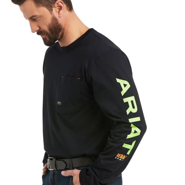 Ariat Rebar Logo Long Sleeve T-Shirt